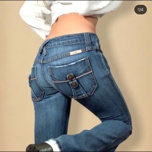 Vintage Frankie B Low Rod Flare Leg Jeans